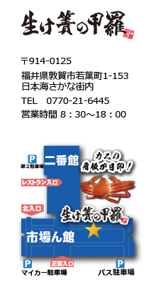 福井県敦賀市若葉町1-153　生け簀の甲羅